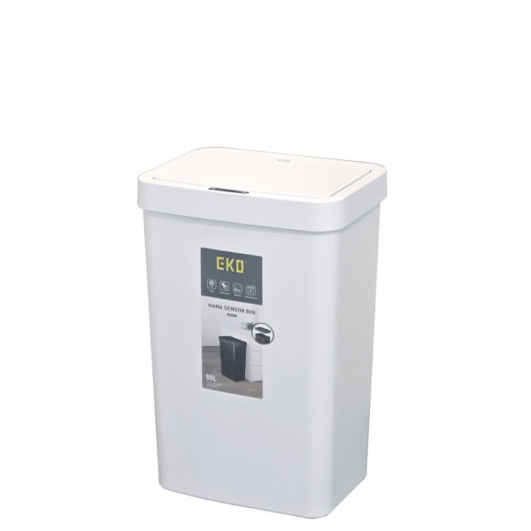 Современное сенсорное мусорное ведро экономичной линии EKO, модель EK6226-50L-WH