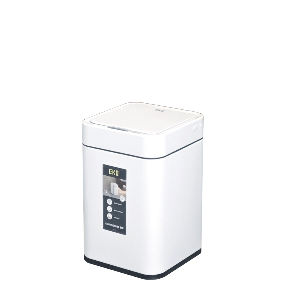 Современное сенсорное мусорное ведро экономичной линии EKO, модель EK9208 RP-10L-MW