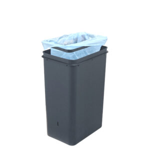 Современное сенсорное мусорное ведро экономичной линии EKO, модель EK9577 R-35L-MMT внутренний контейнер, рамка-фиксатор с надетым мусорным мешком